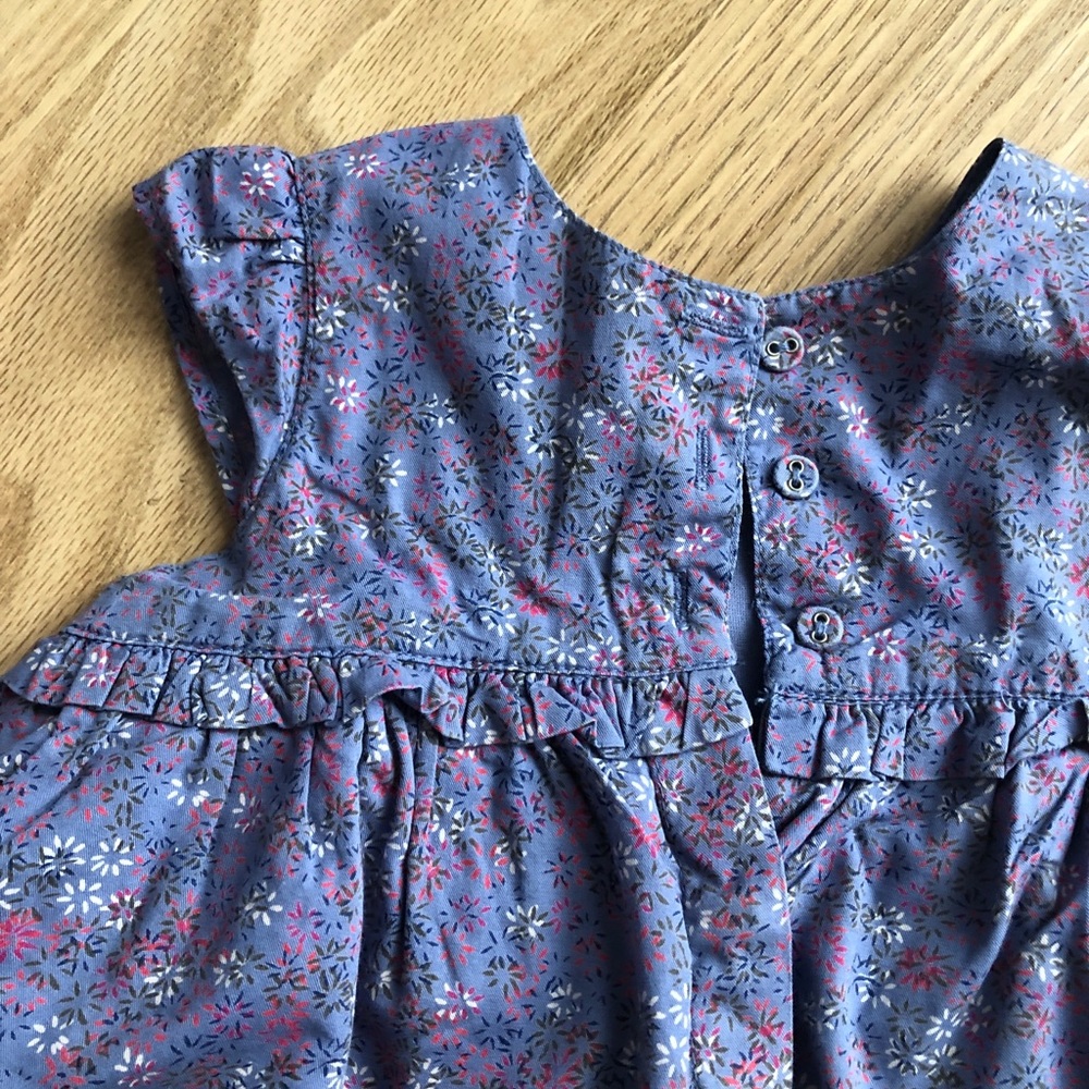 French (DPAM) Blue floral dress - Picture 4 of 5